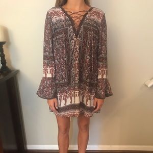 Altard State Printed Long Sleeve Dress